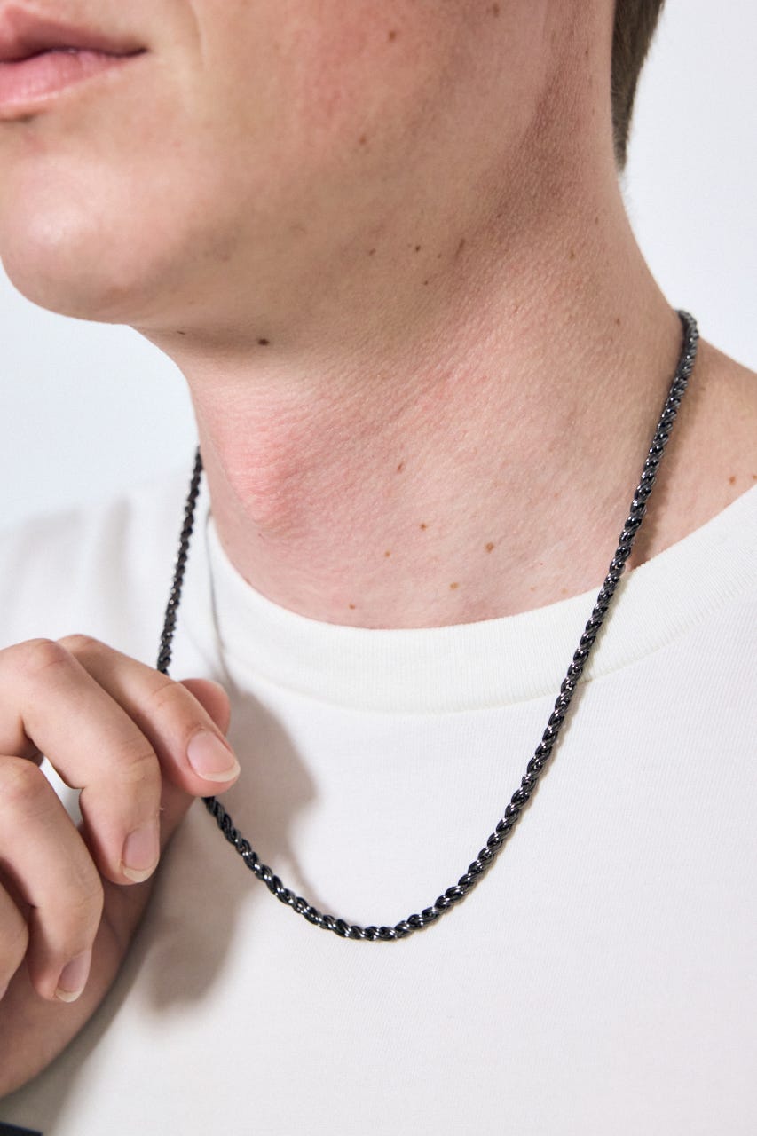 マンテルチェーンネックレス BLK FREE
