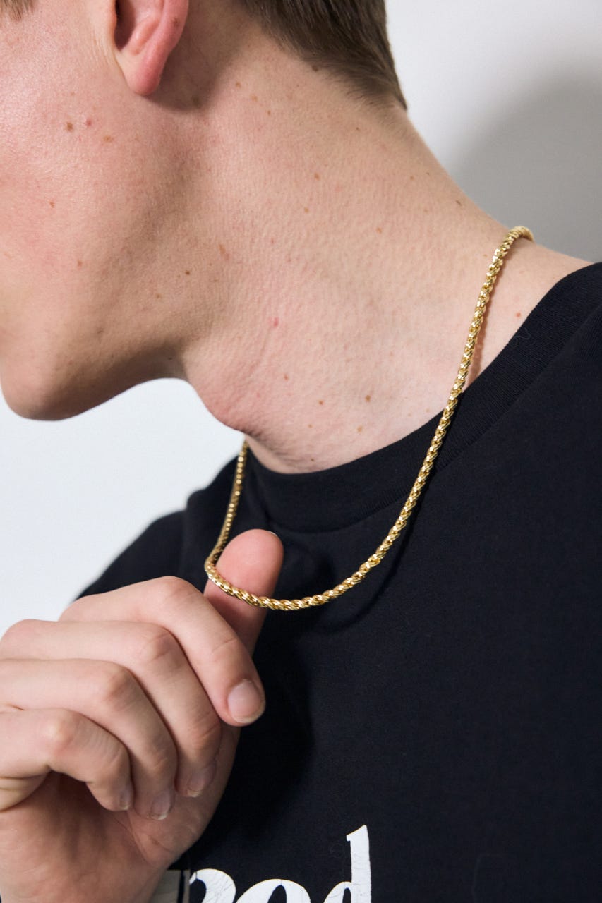 マンテルチェーンネックレス GLD FREE