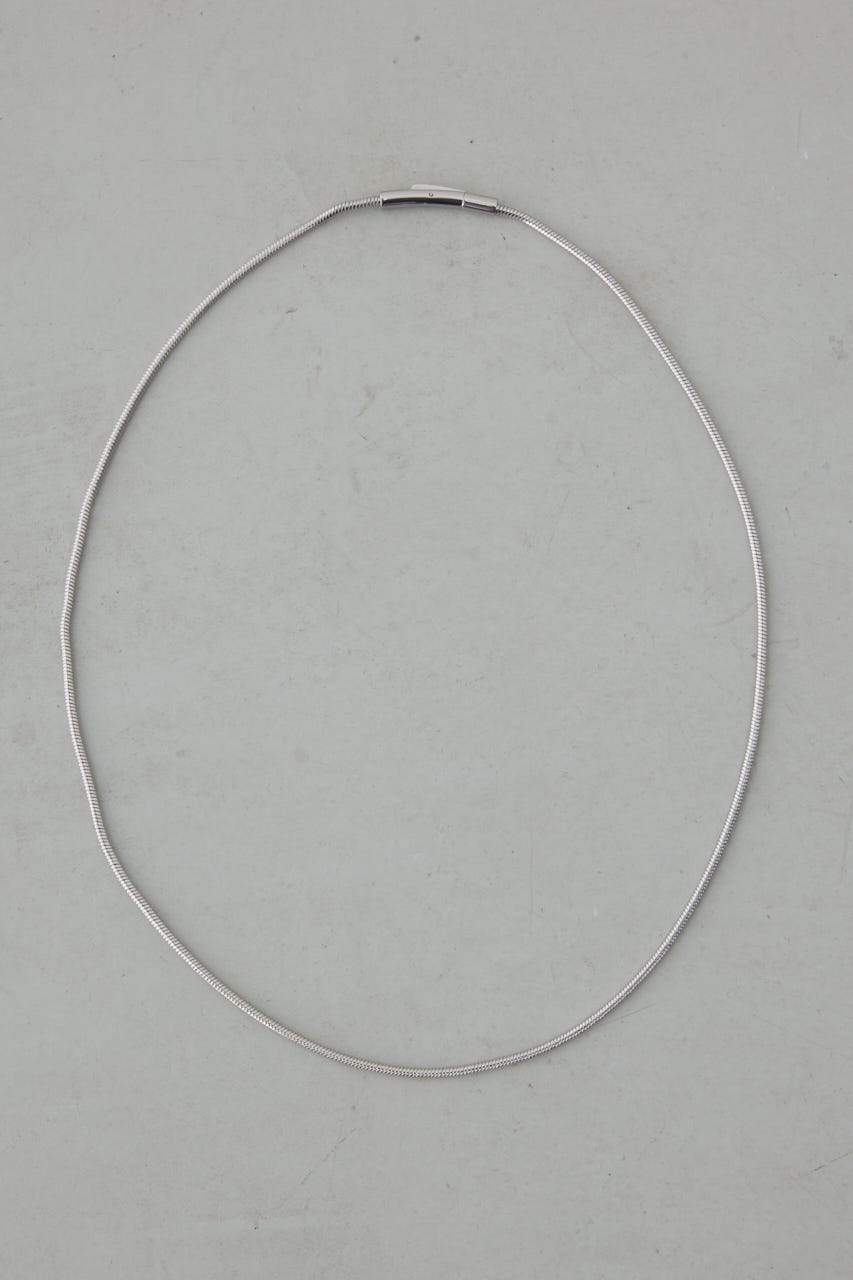 シンプルスネークチェーンネックレス SLV FREE