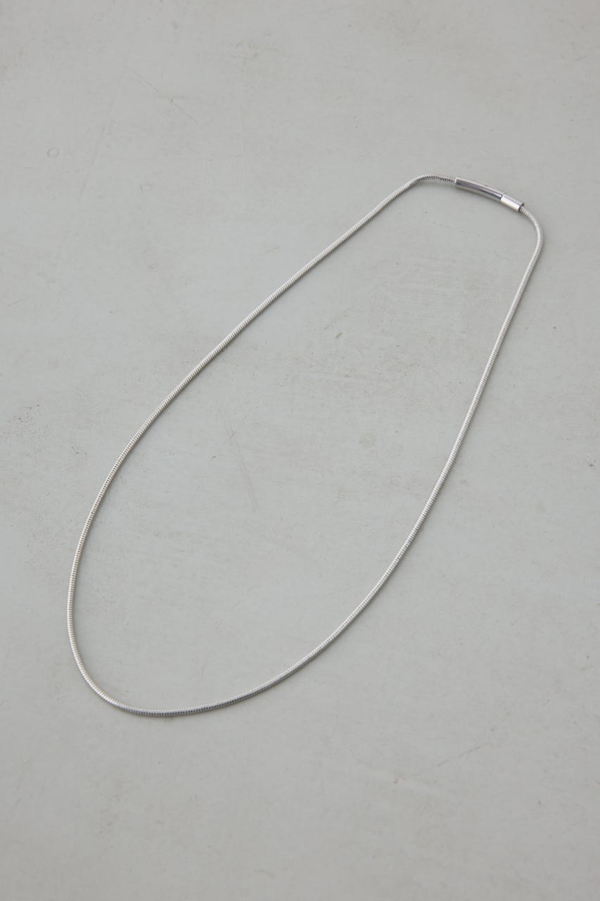 シンプルスネークチェーンネックレス SLV FREE