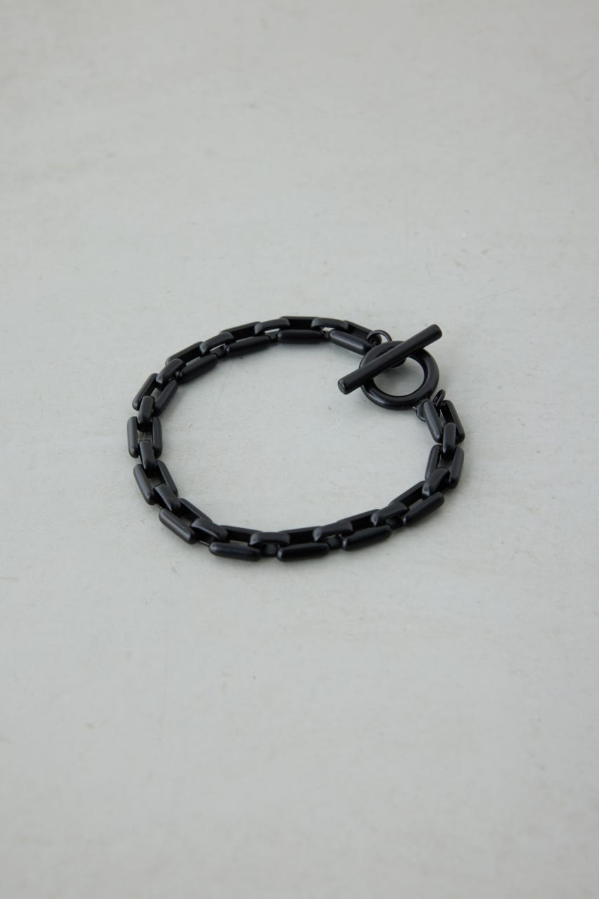 ヘビーチェーンブレスレット BLK FREE