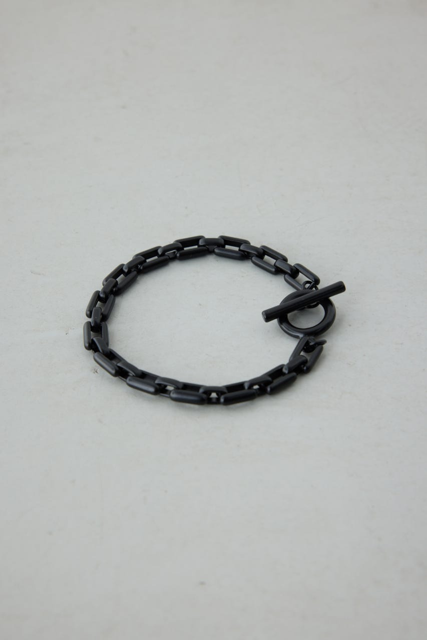 ヘビーチェーンブレスレット BLK FREE