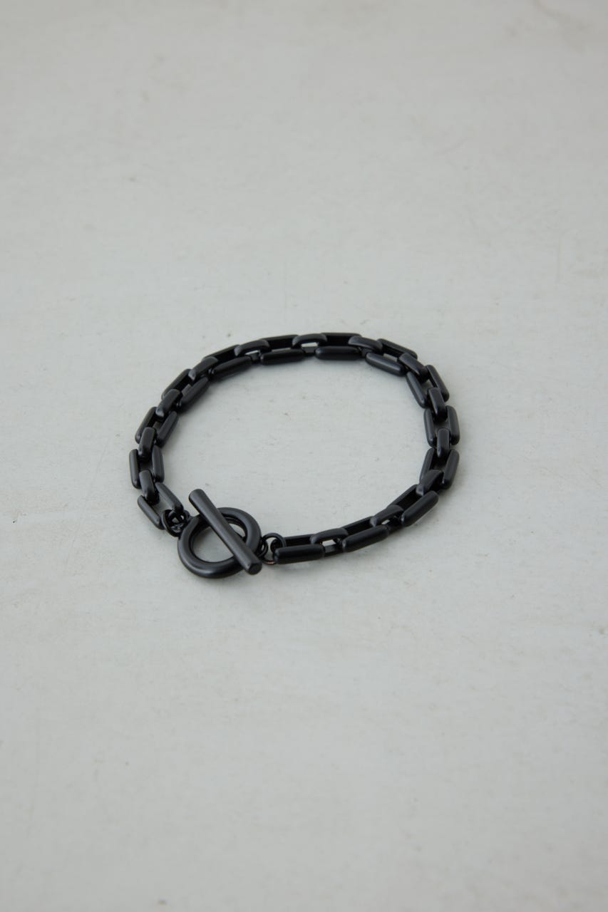 ヘビーチェーンブレスレット BLK FREE