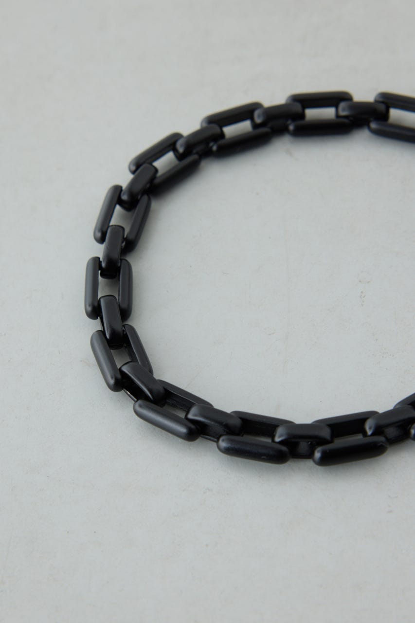 ヘビーチェーンブレスレット BLK FREE