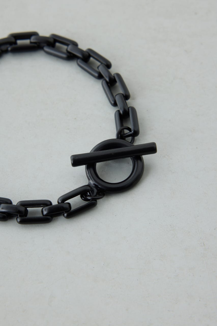 ヘビーチェーンブレスレット BLK FREE