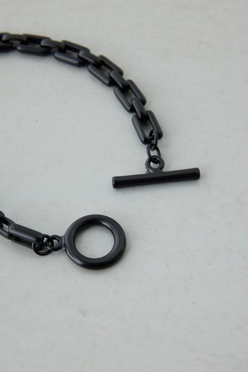 ヘビーチェーンブレスレット BLK FREE