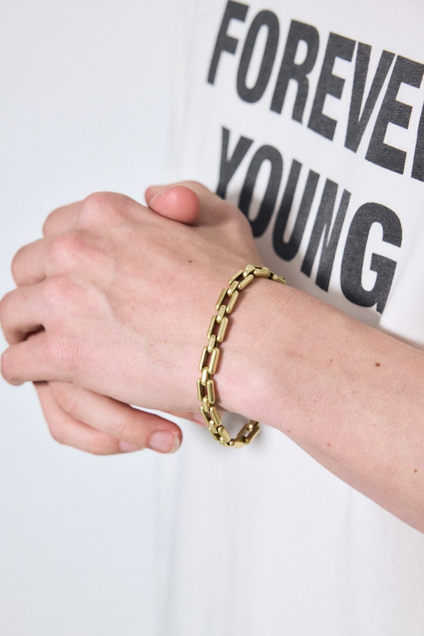 ヘビーチェーンブレスレット GLD FREE