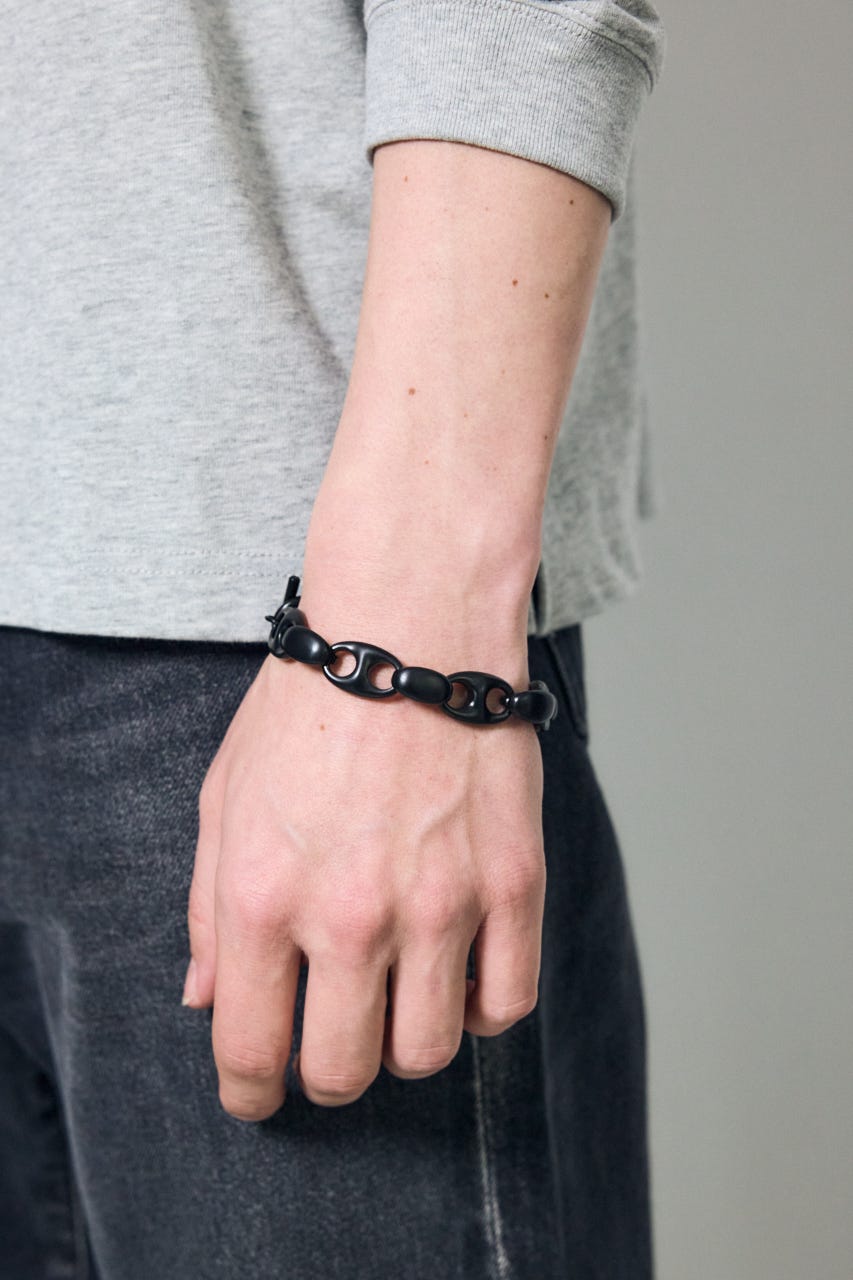 クラッシュチェーンブレスレット BLK FREE