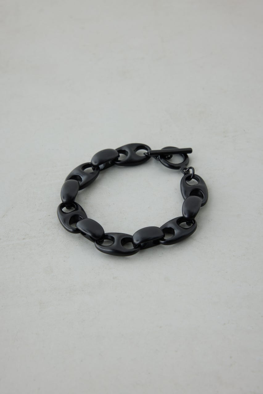 クラッシュチェーンブレスレット BLK FREE