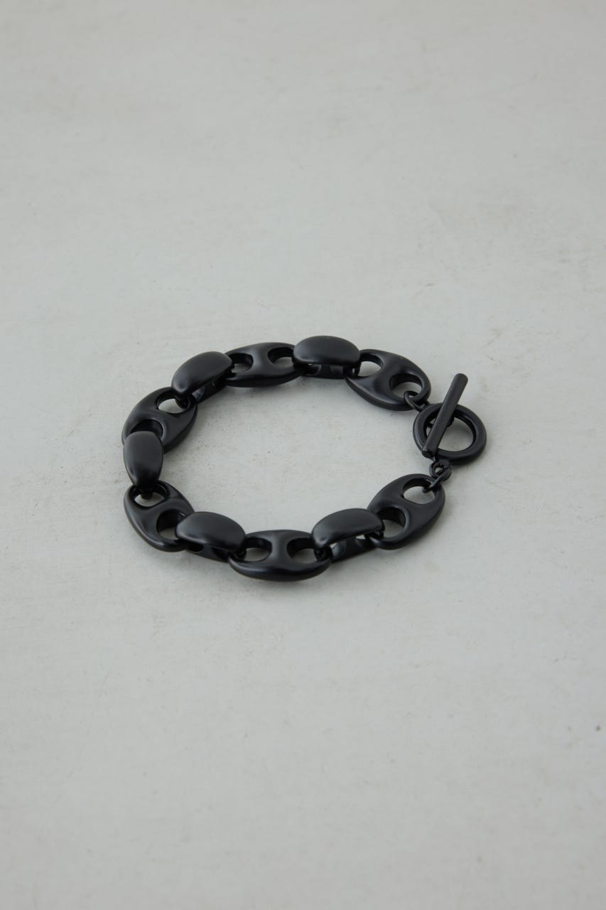 クラッシュチェーンブレスレット BLK FREE