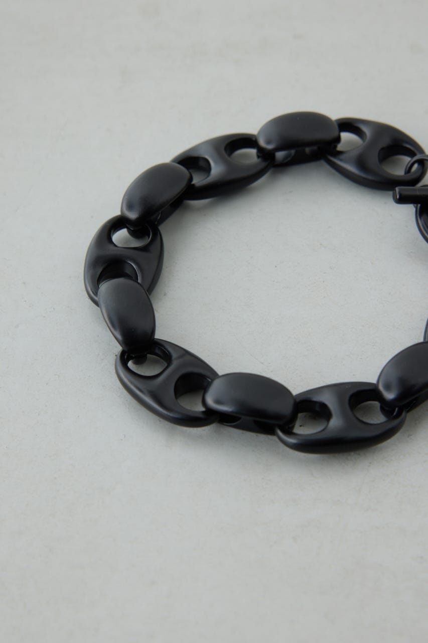 クラッシュチェーンブレスレット BLK FREE