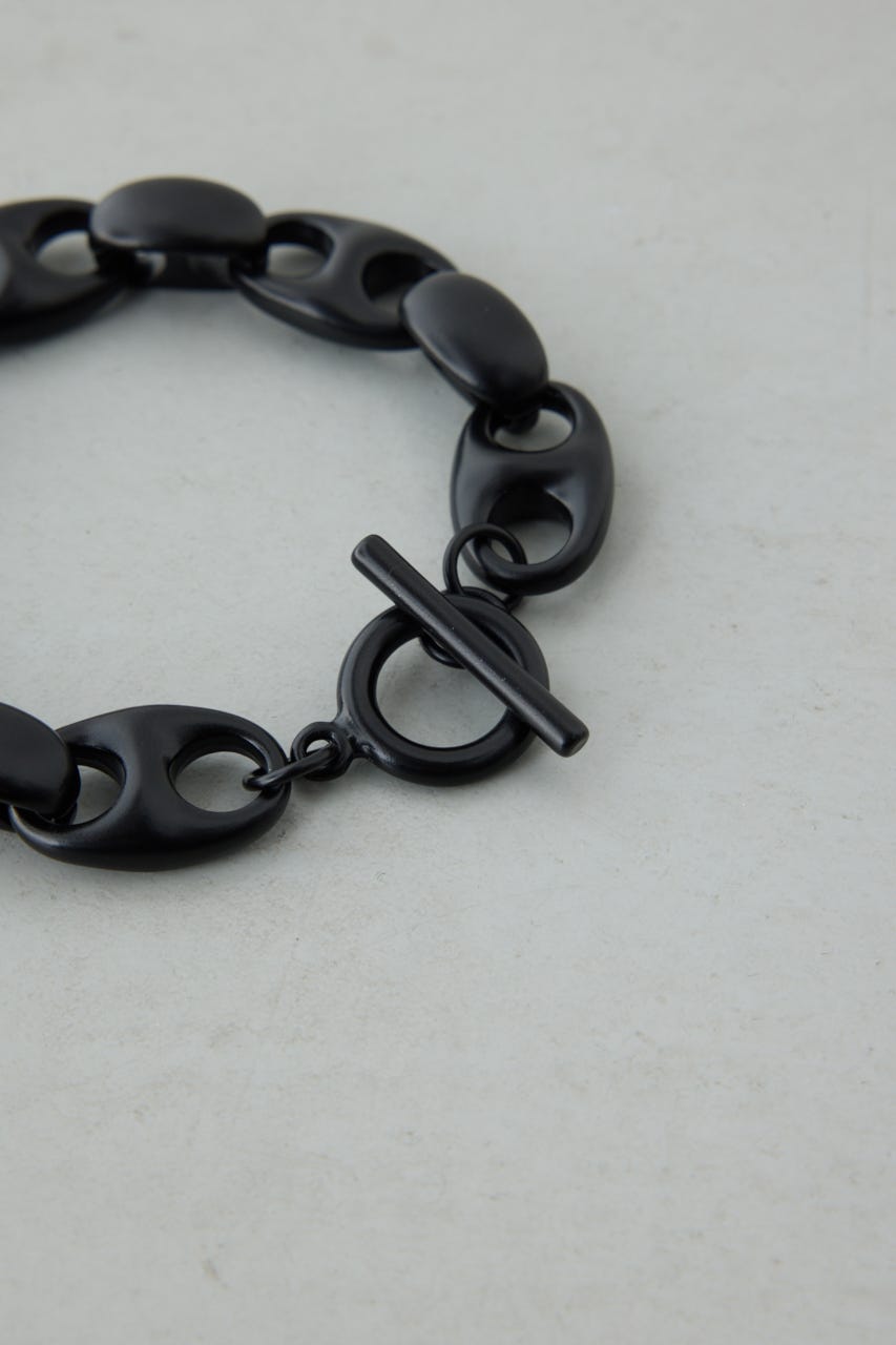 クラッシュチェーンブレスレット BLK FREE