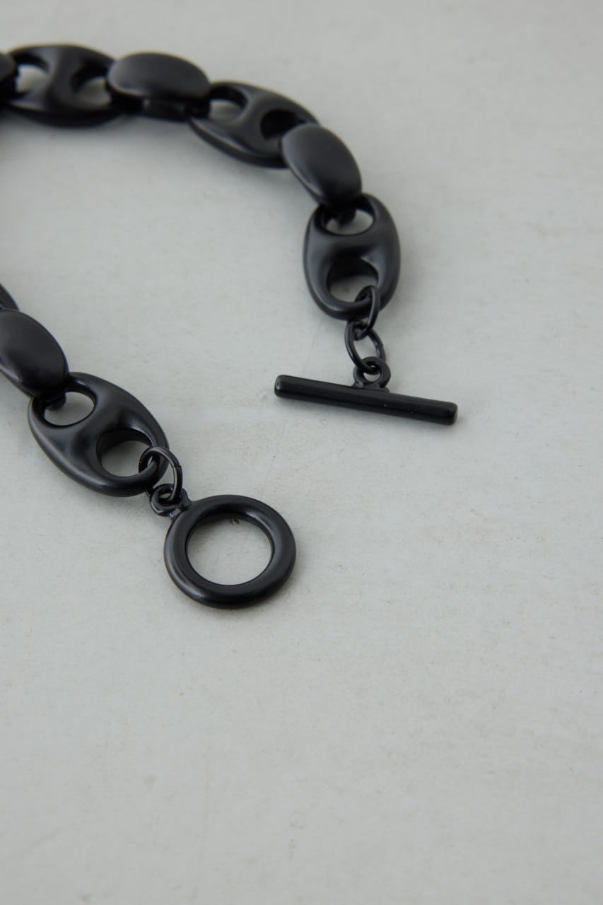 クラッシュチェーンブレスレット BLK FREE