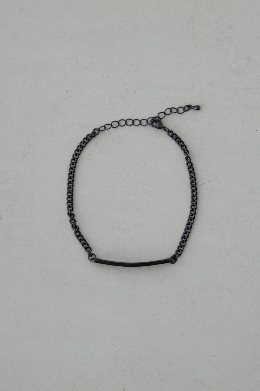 プレートブレスレット BLK FREE