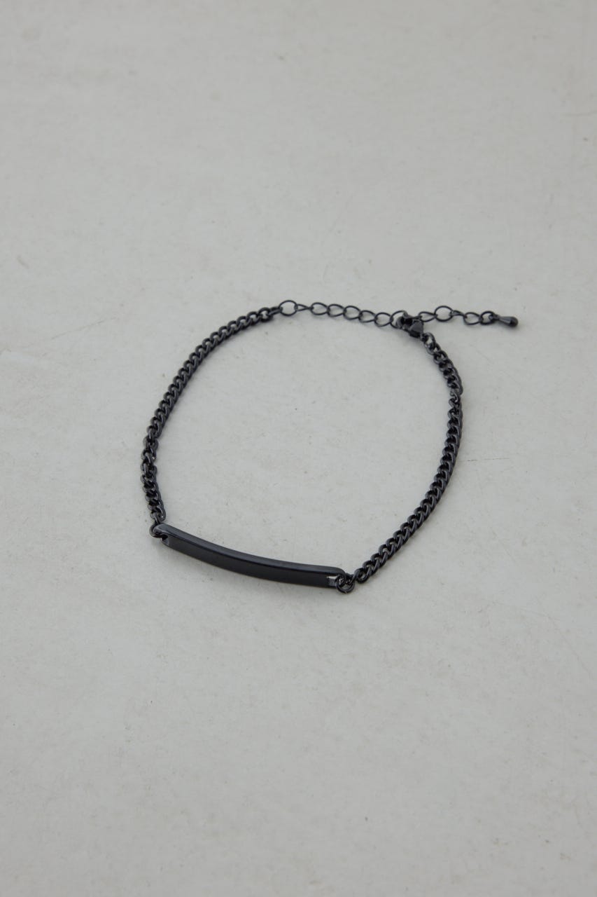 プレートブレスレット BLK FREE