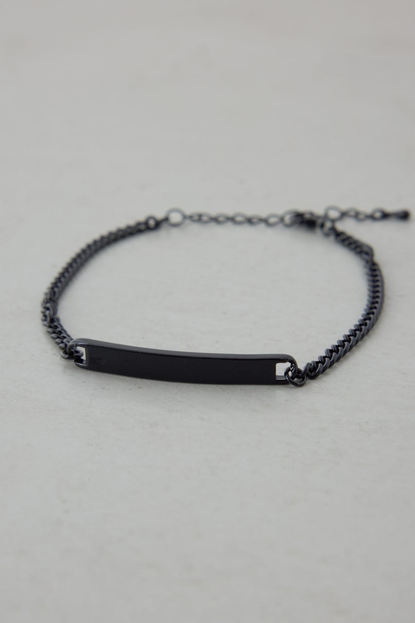 プレートブレスレット BLK FREE