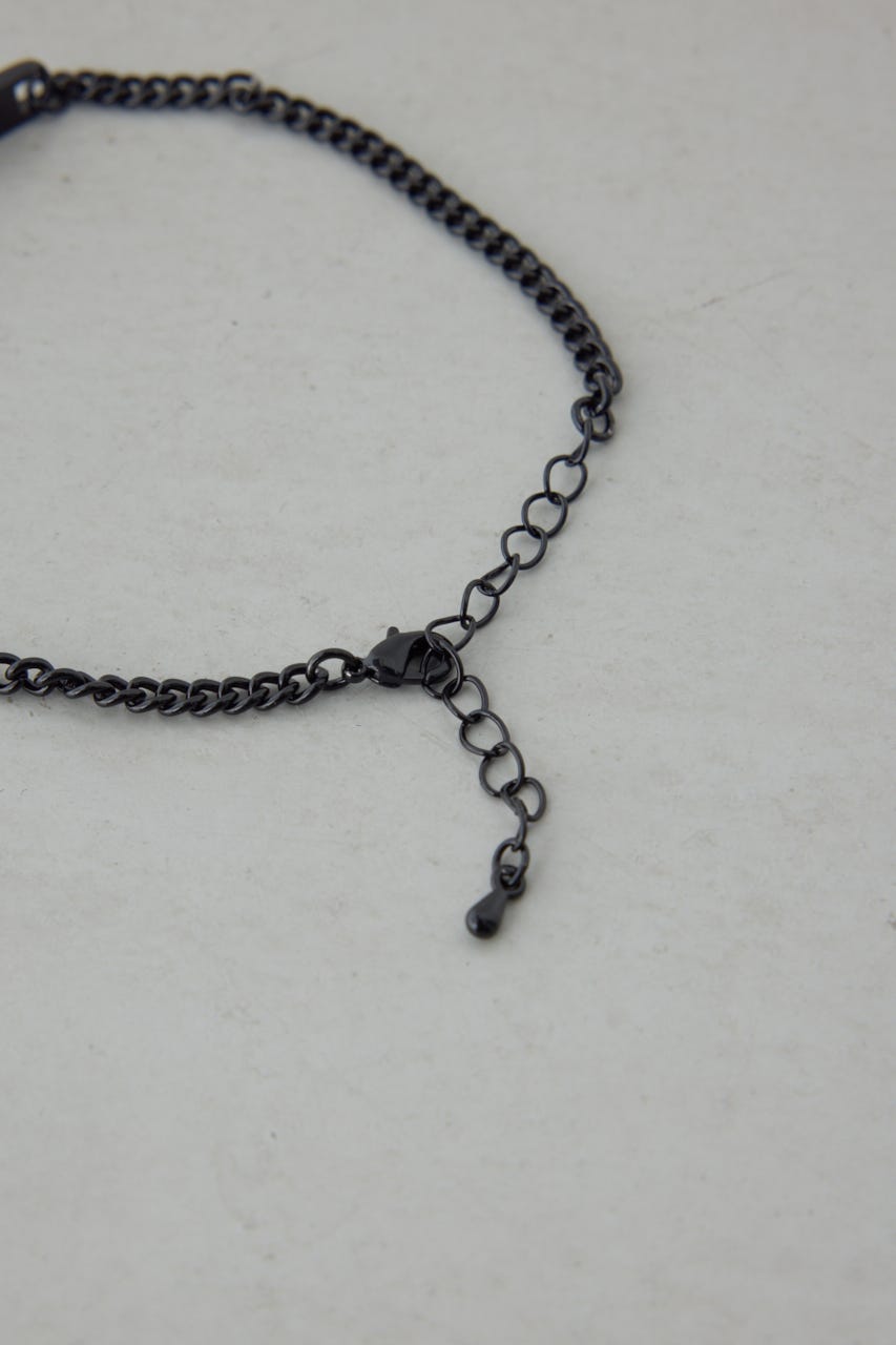 プレートブレスレット BLK FREE