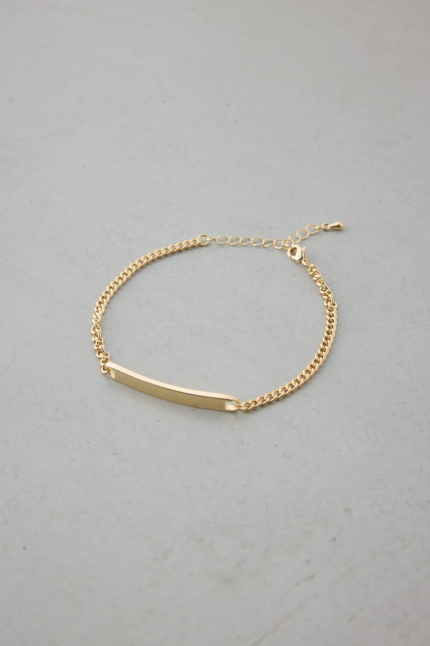 プレートブレスレット GLD FREE