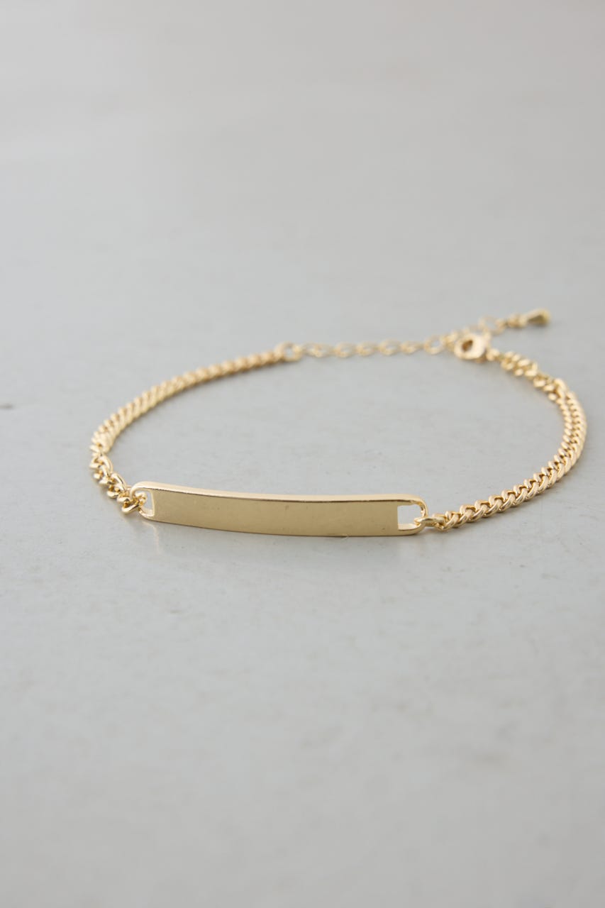 プレートブレスレット GLD FREE