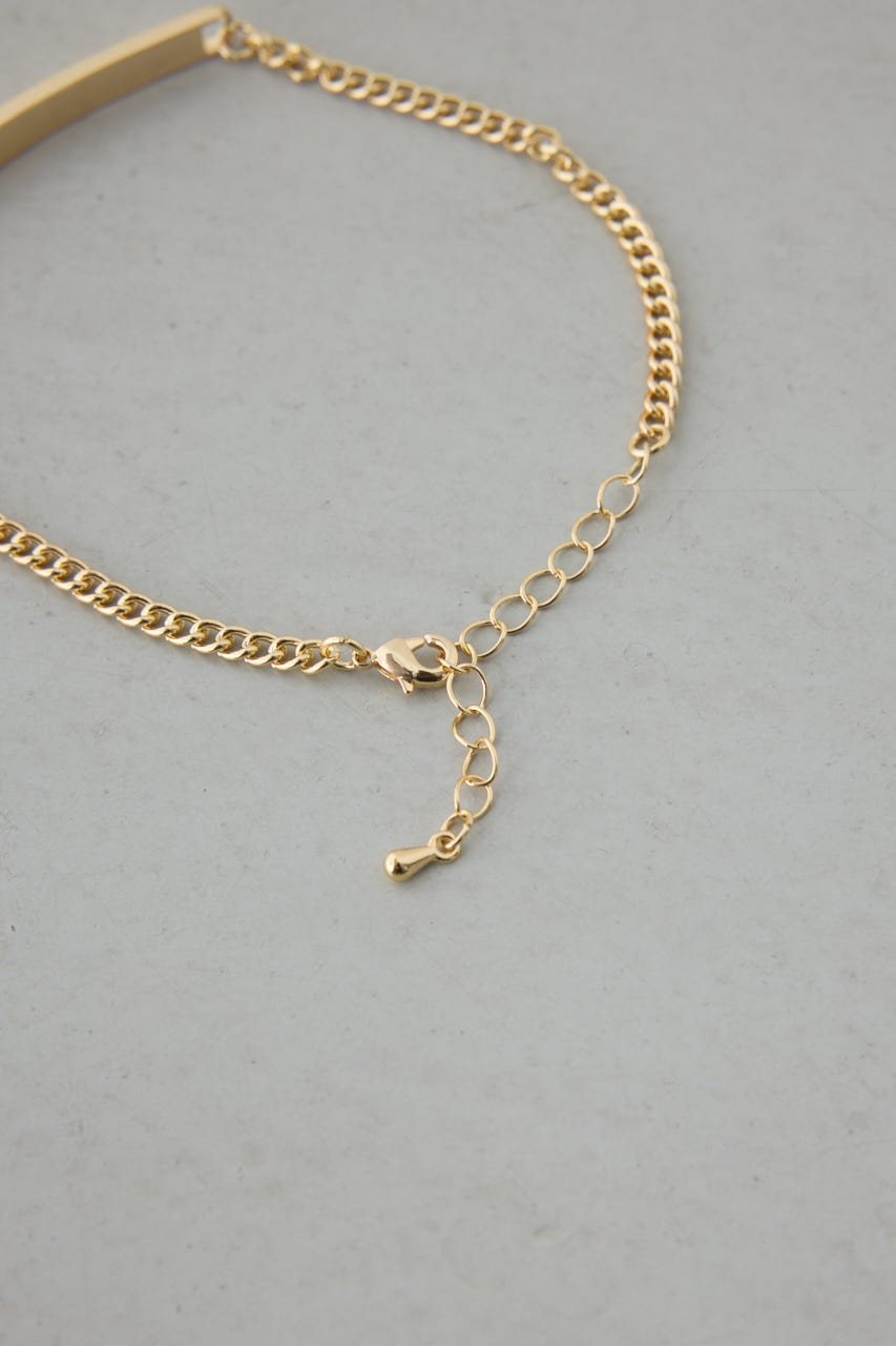 プレートブレスレット GLD FREE