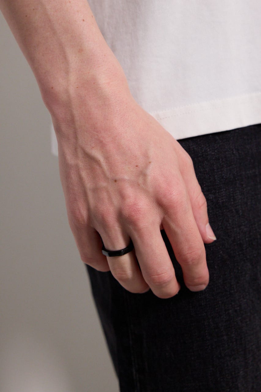 ポリゴンリング BLK L