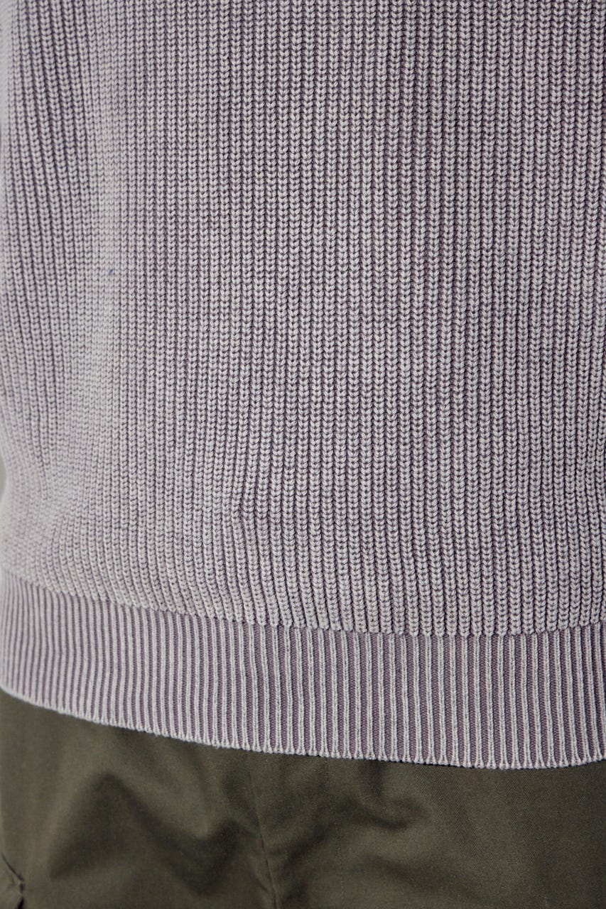 ヴィンテージウォッシュニットトップス GREIGE L