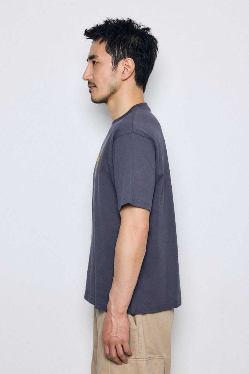 ダブルロゴプリントTEE C.GRY L
