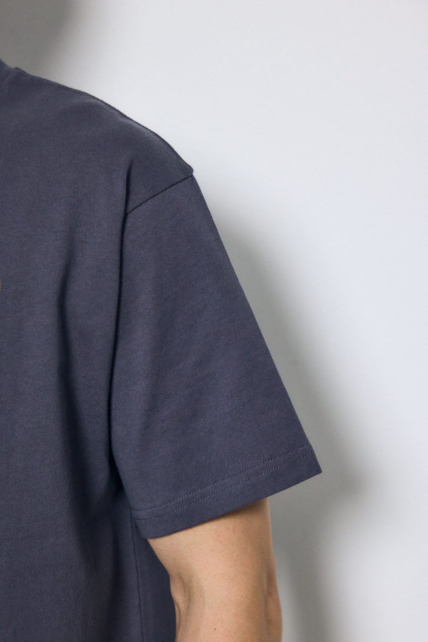 ダブルロゴプリントTEE C.GRY L