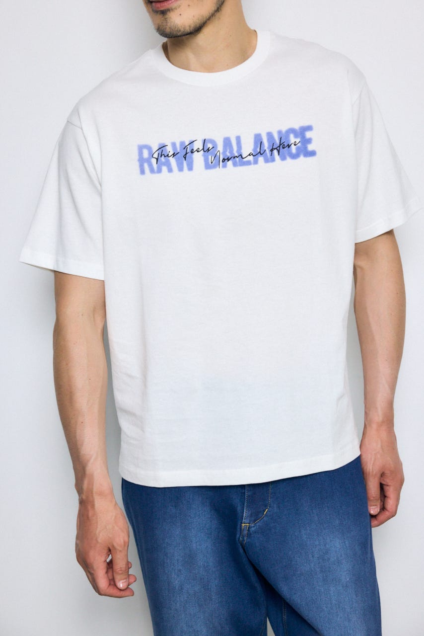 ダブルロゴプリントTEE WHT L