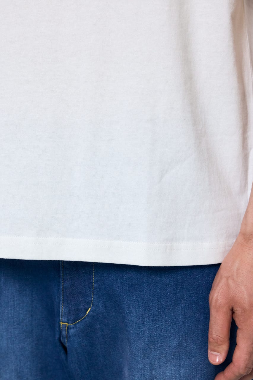 ダブルロゴプリントTEE WHT L
