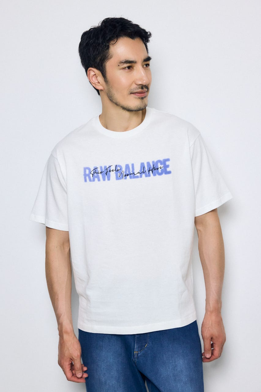 ダブルロゴプリントTEE WHT L
