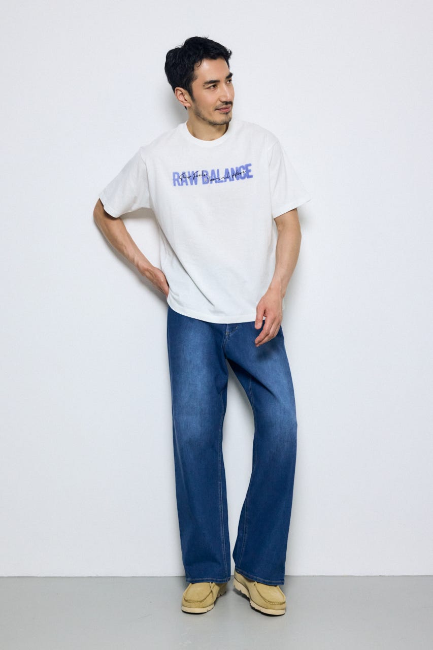 ダブルロゴプリントTEE WHT L