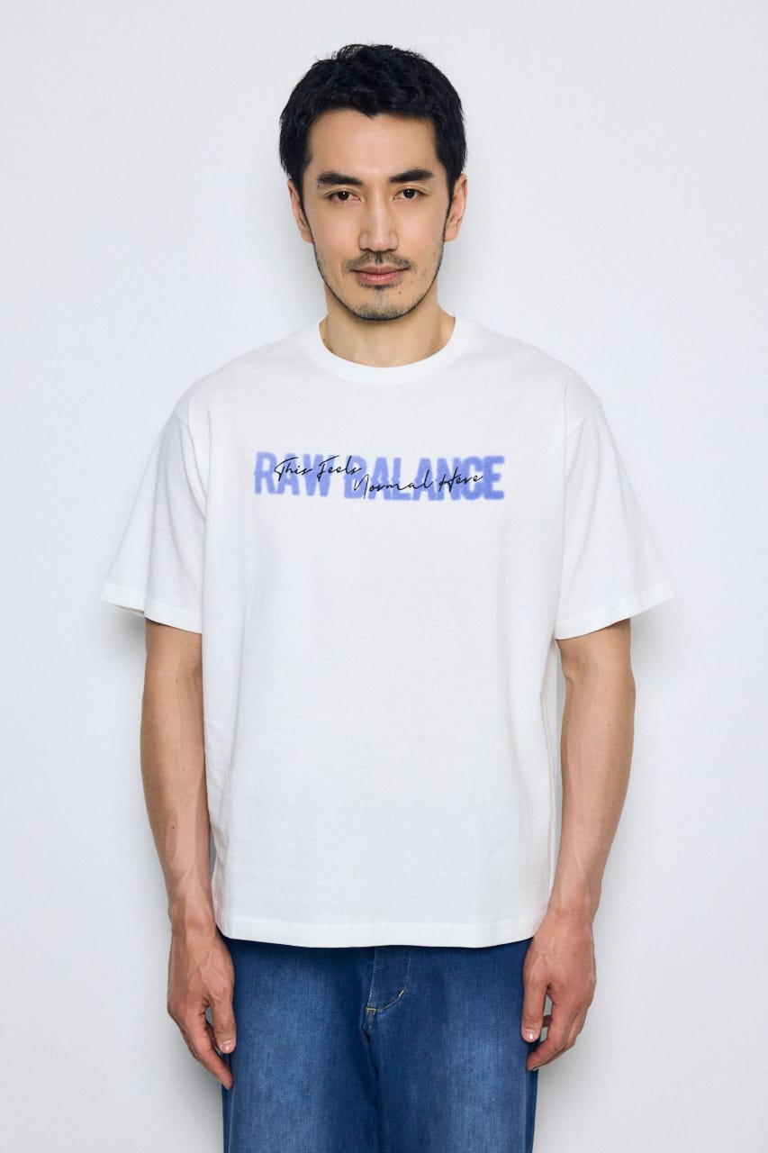ダブルロゴプリントTEE WHT L