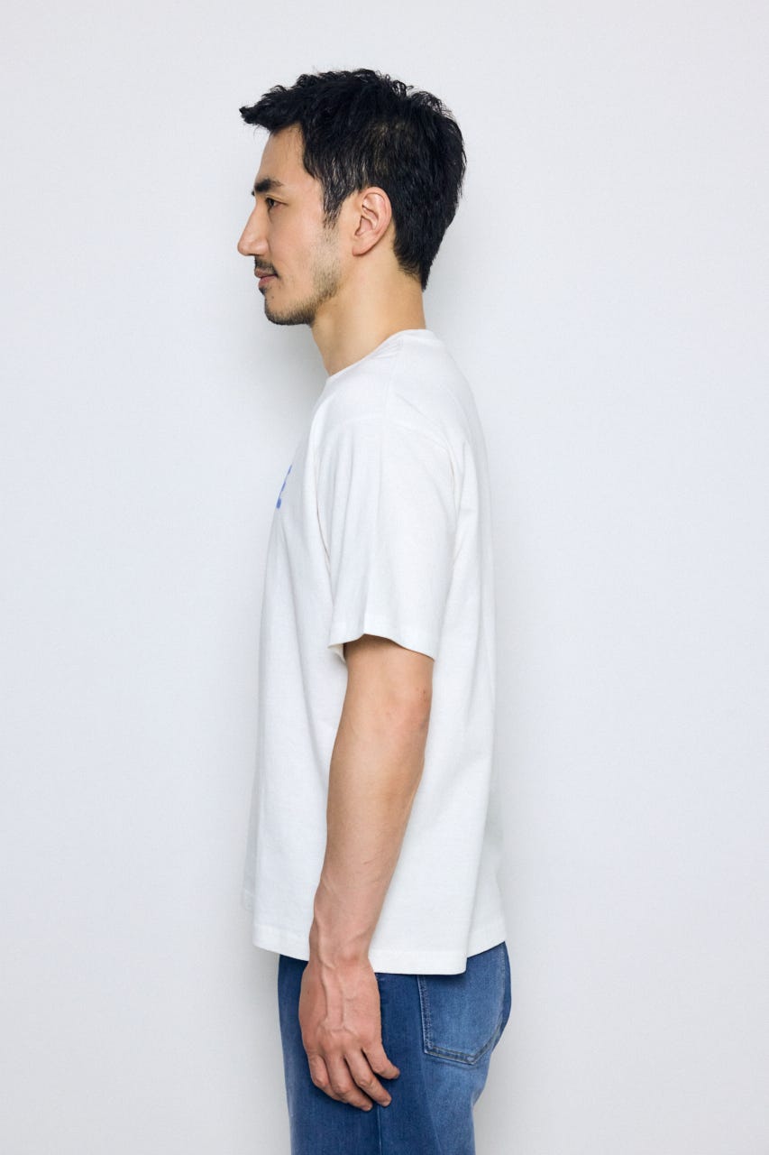 ダブルロゴプリントTEE WHT L
