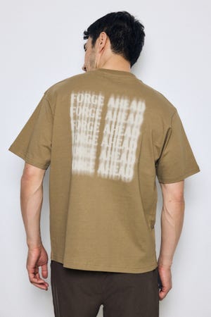 ぼかしバックプリントTEE