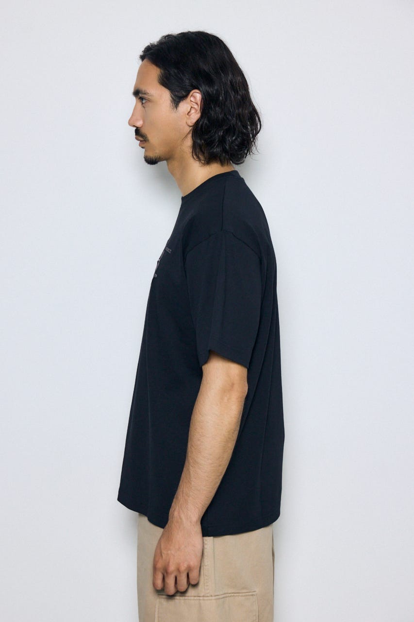 エンブロイダリーロゴTシャツ BLK L