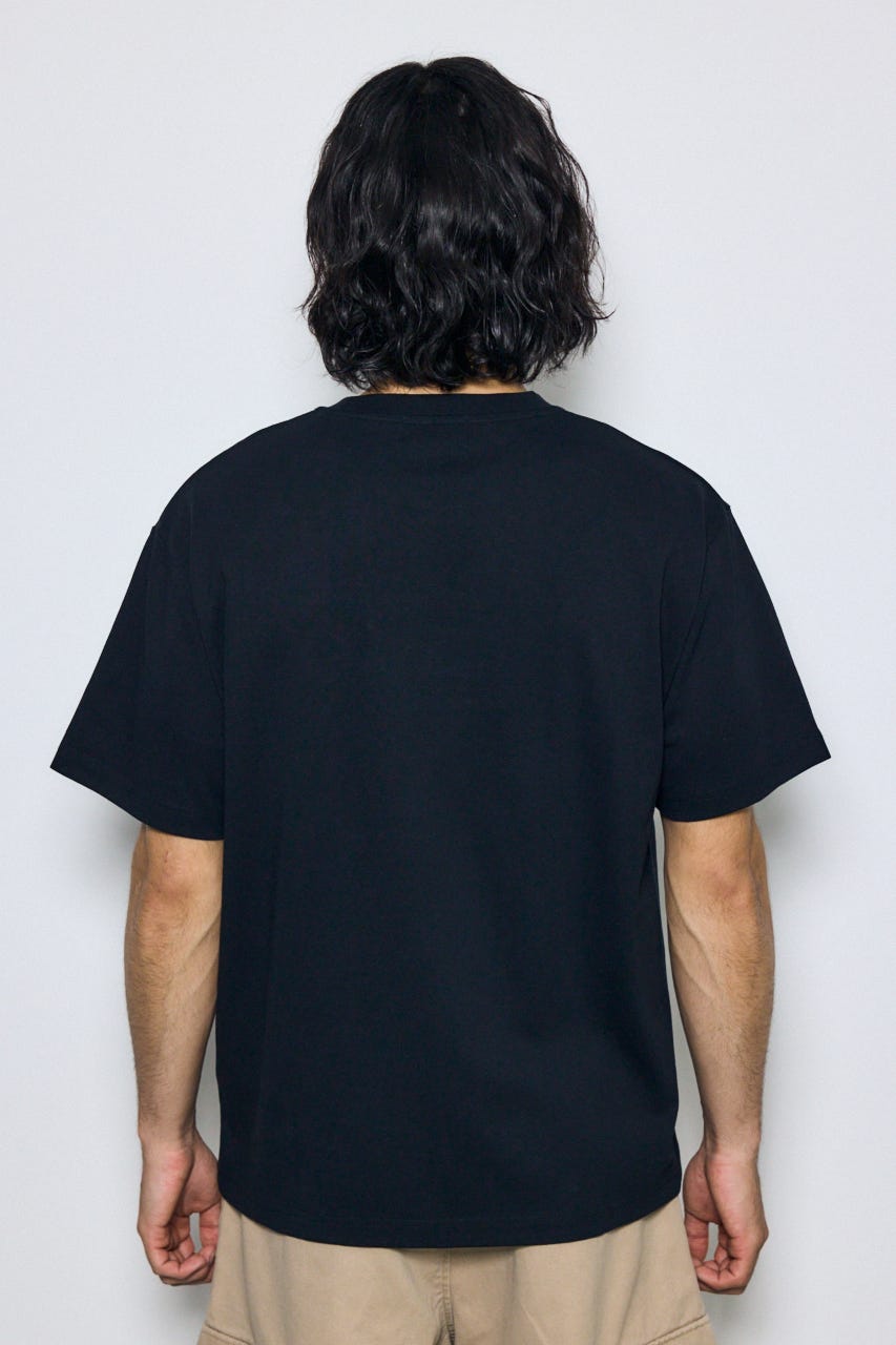 エンブロイダリーロゴTシャツ BLK L