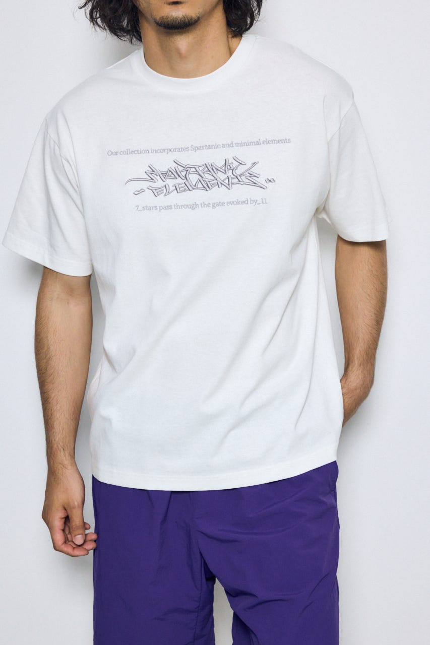 エンブロイダリーロゴTシャツ WHT M