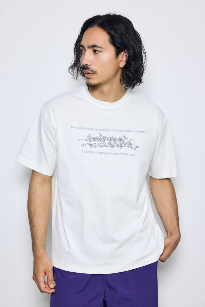 エンブロイダリーロゴTシャツ WHT M
