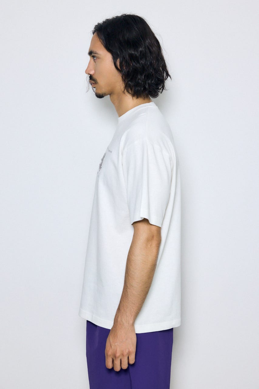 エンブロイダリーロゴTシャツ WHT M