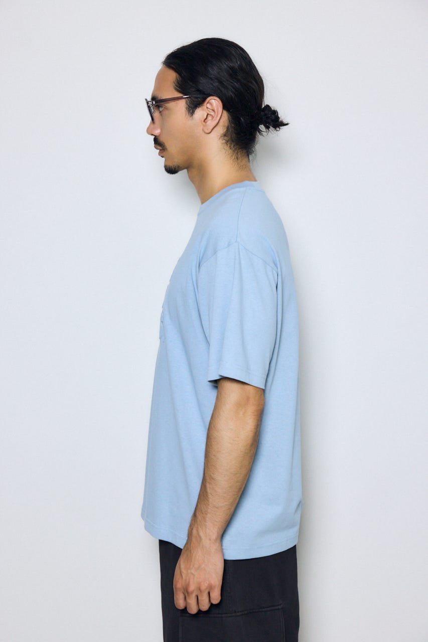 エンボスロゴTシャツ L/BLU M