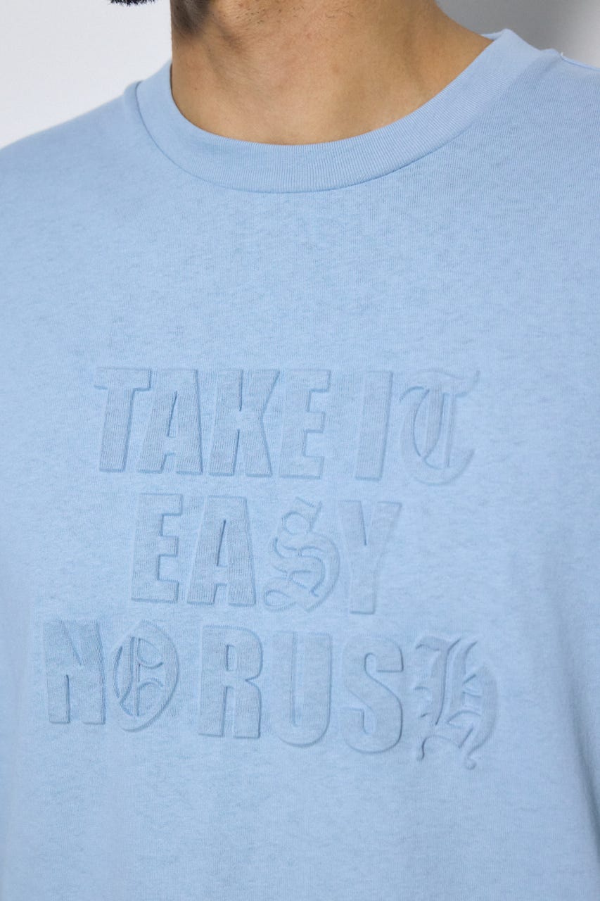 エンボスロゴTシャツ L/BLU M