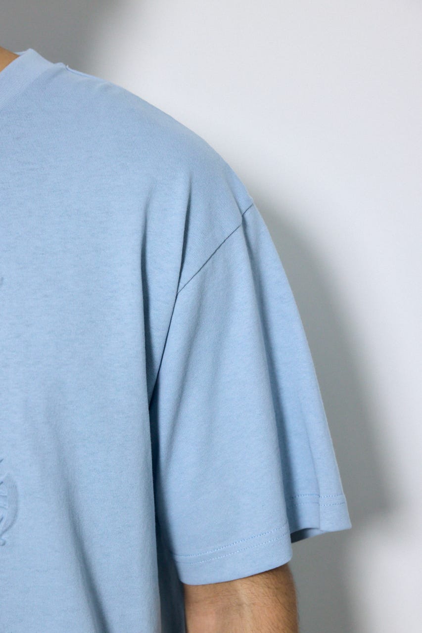 エンボスロゴTシャツ L/BLU M