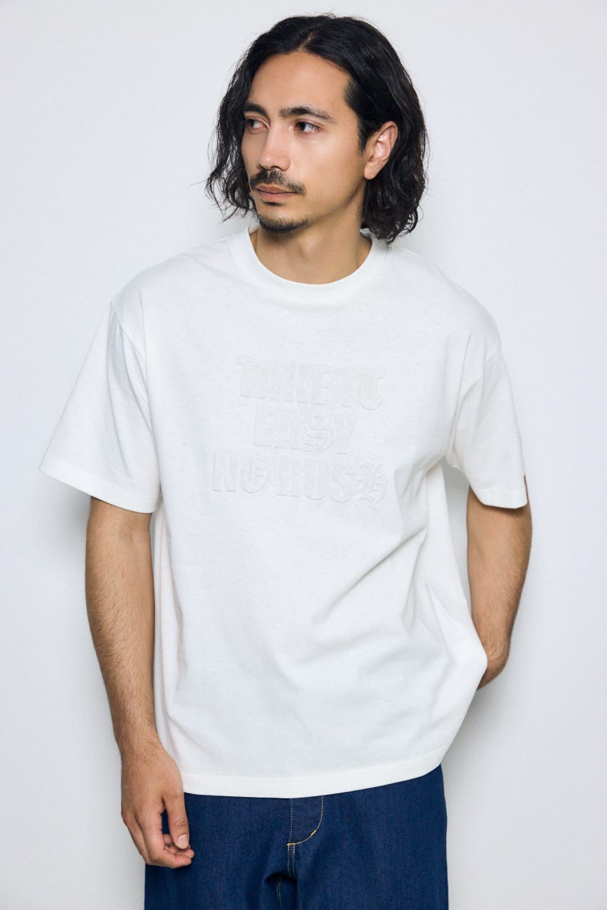 エンボスロゴTシャツ WHT M
