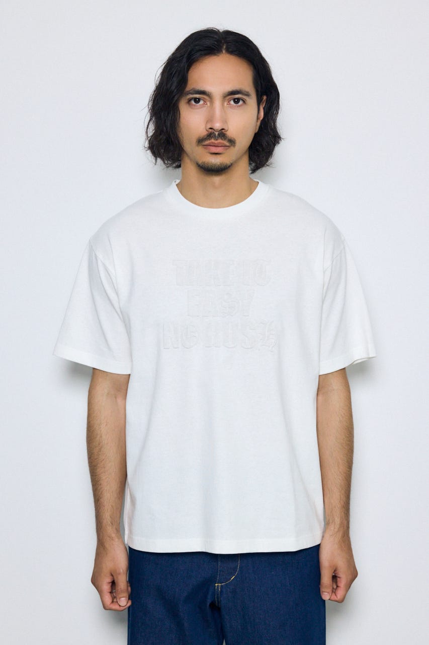 エンボスロゴTシャツ WHT M