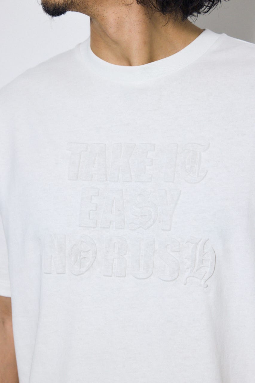 エンボスロゴTシャツ WHT M