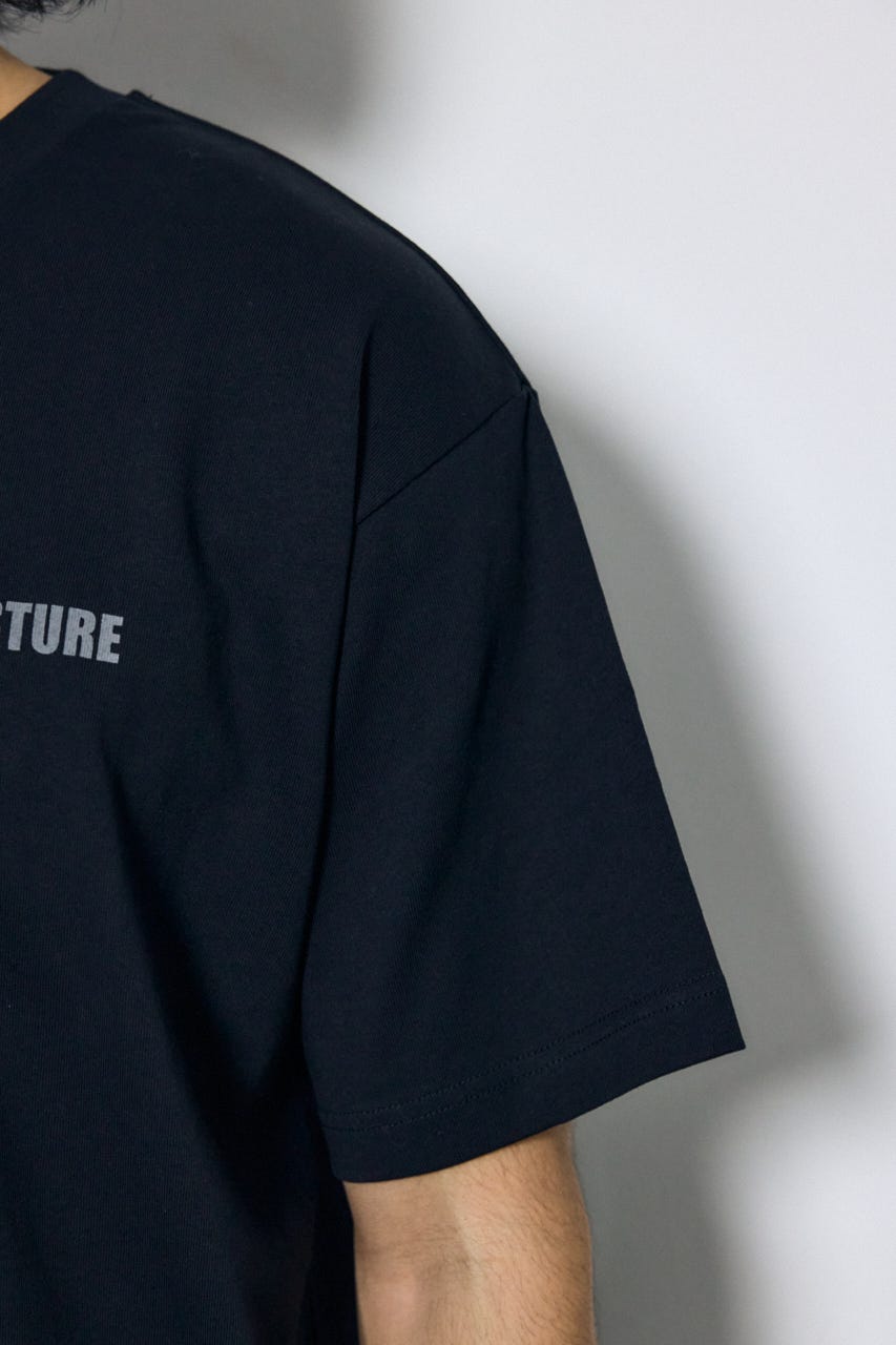 ワンポイントロゴTシャツ BLK L