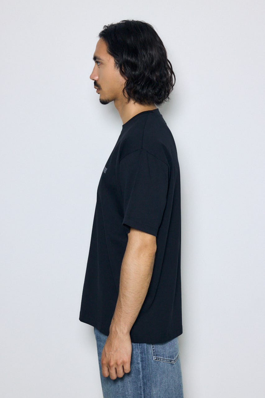 ワンポイントロゴTシャツ BLK L