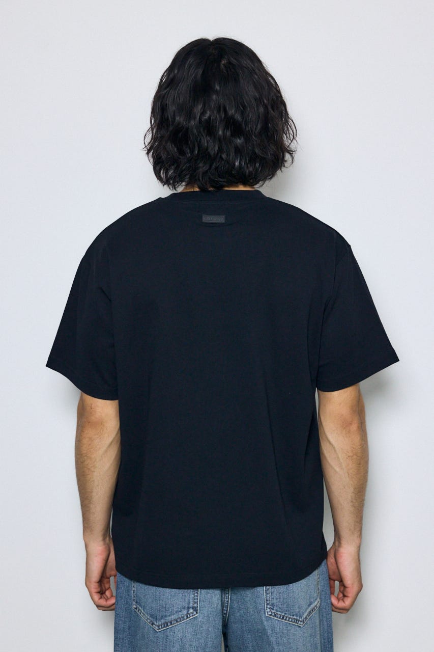ワンポイントロゴTシャツ BLK L