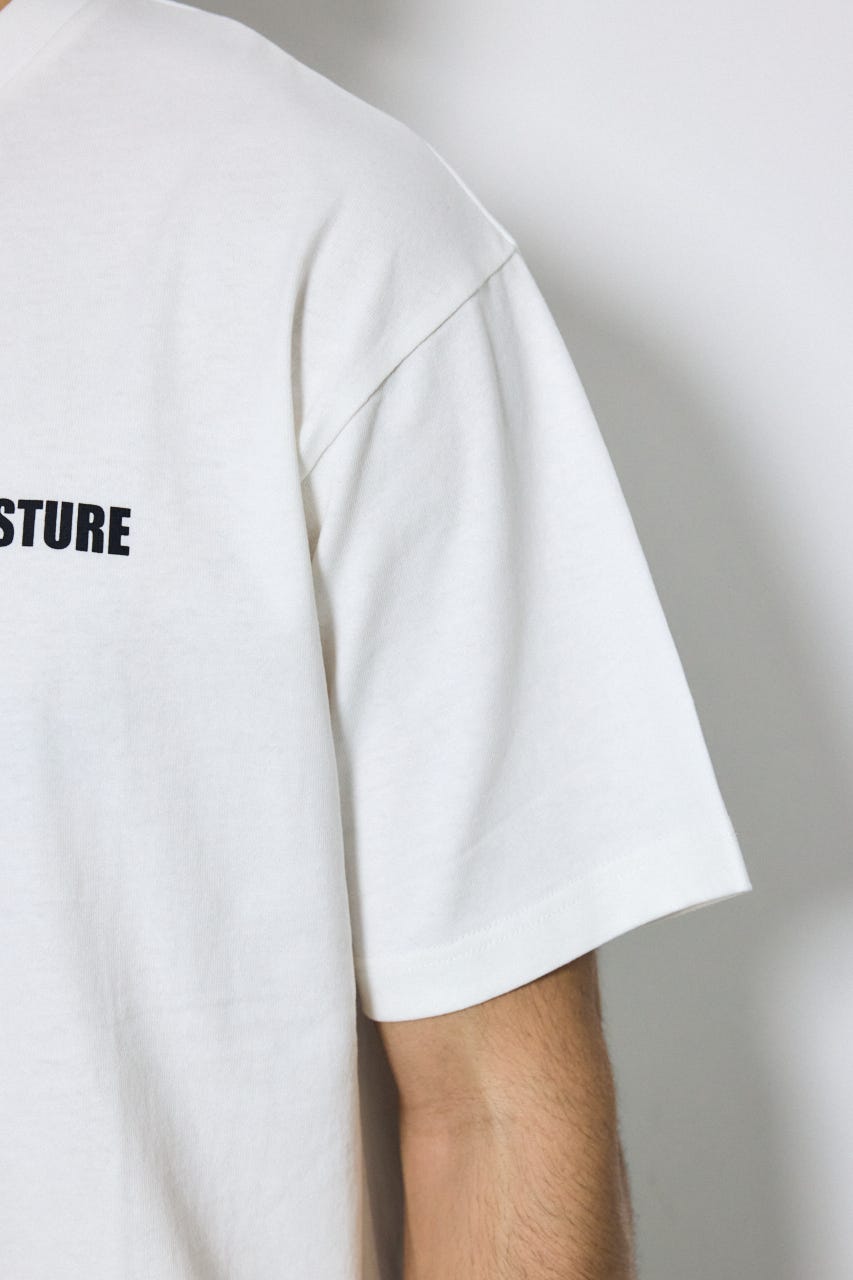 ワンポイントロゴTシャツ WHT L